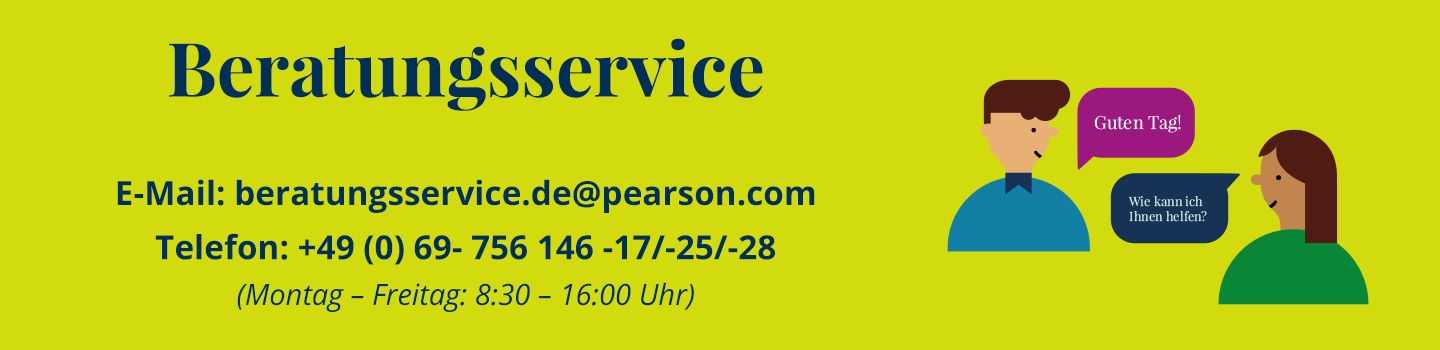 Pearson Beratungsservice Kontaktinformationen